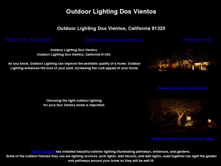 www.outdoorlightingdosvientos.com