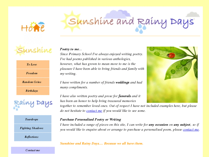 www.sunshineandrainydays.com