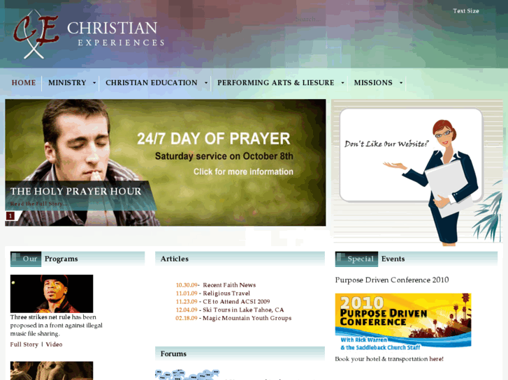 www.christianexperiences.com