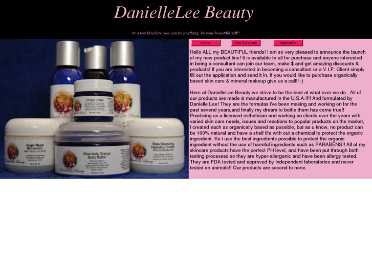 www.danielleleebeauty.com