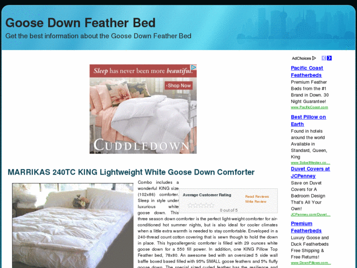 www.goosedownfeatherbed.org