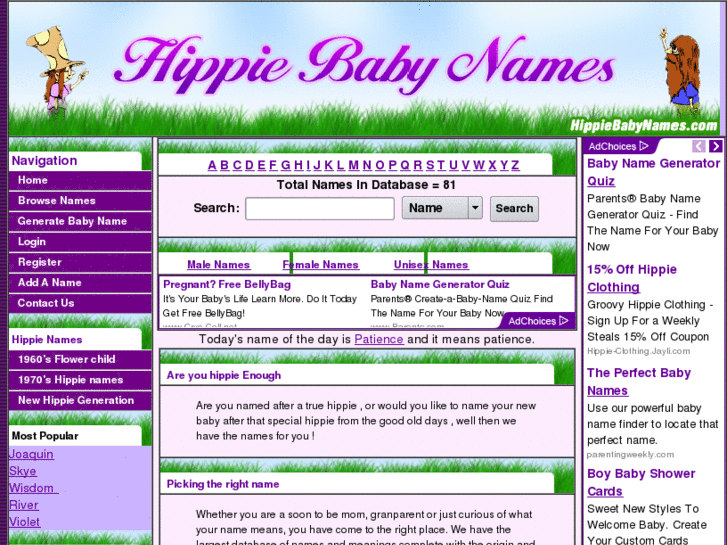 www.hippiebabynames.com