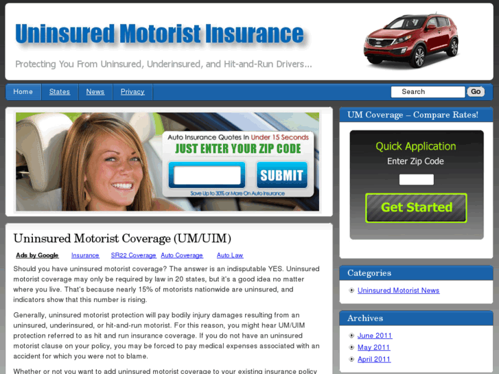 www.uninsuredmotoristinsurance.org