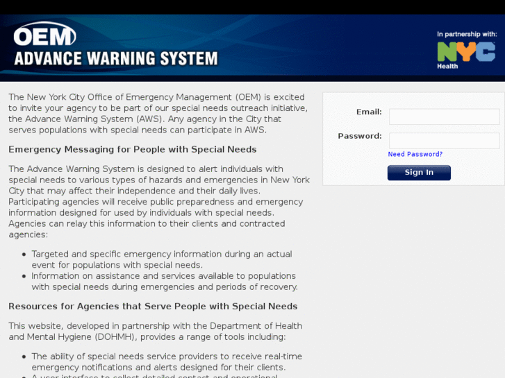 www.advancewarningsystemnyc.org