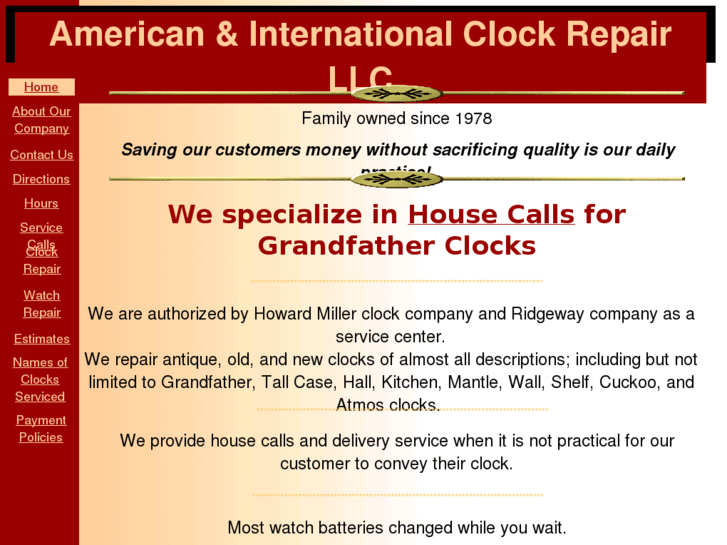 www.americaninternationalclockrepair.com