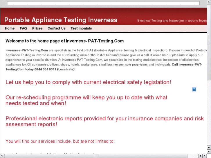 www.inverness-pat-testing.com