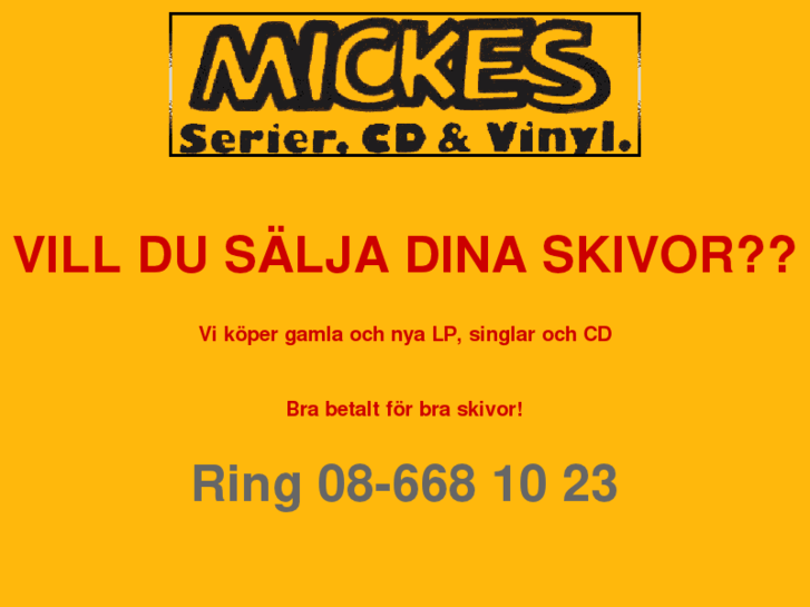 www.mickes-cdvinyl.se