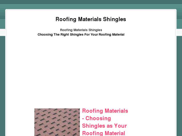 www.roofingmaterialsshingles.com