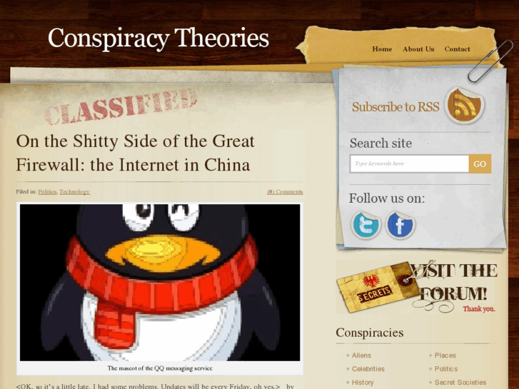 www.theoriesofconspiracy.com