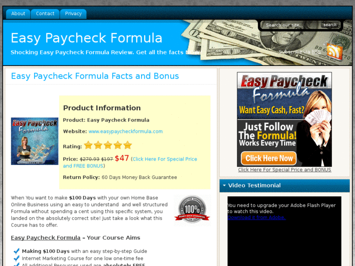 www.easypaycheckformula.net