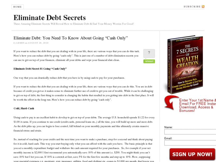 www.eliminatedebtsecrets.com