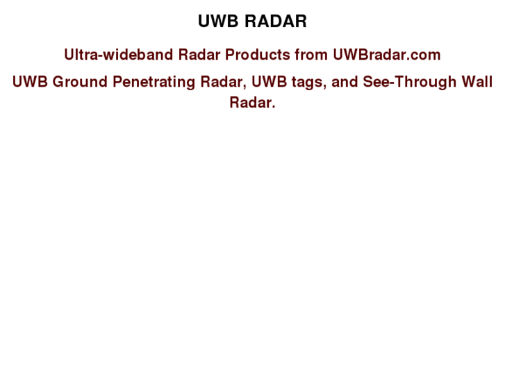 www.uwbradar.com