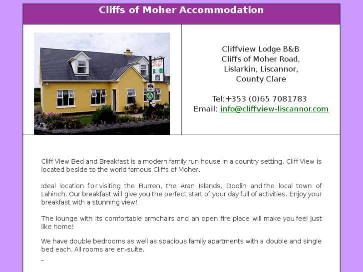 www.cliffsofmoheraccommodation.com