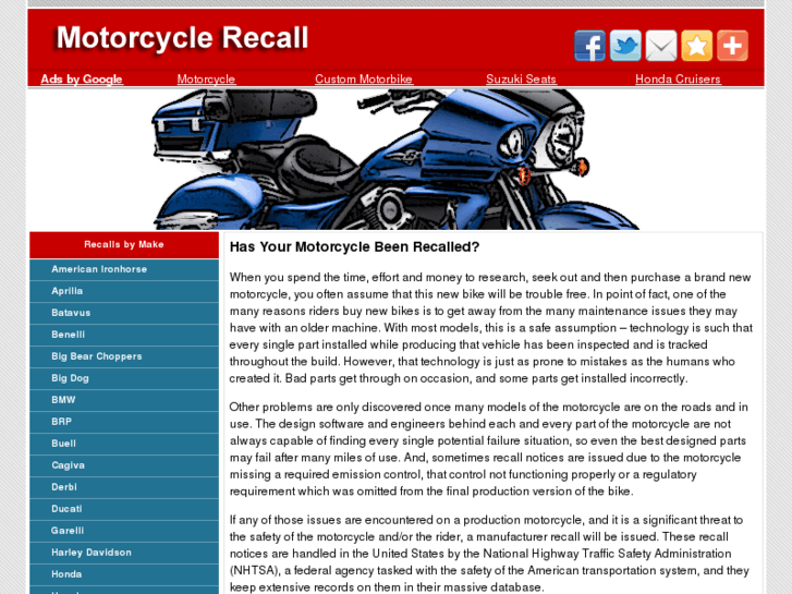 www.motorcyclerecall.com