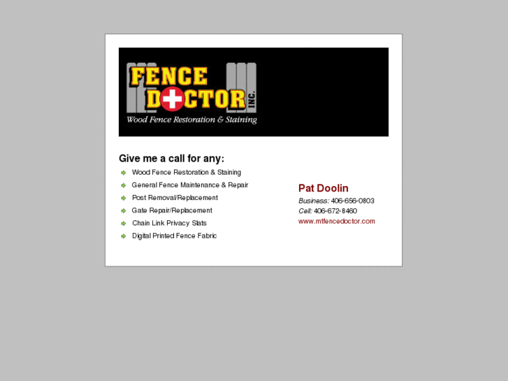 www.mtfencedoctor.com