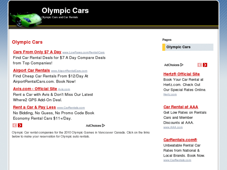 www.olympiccars.com