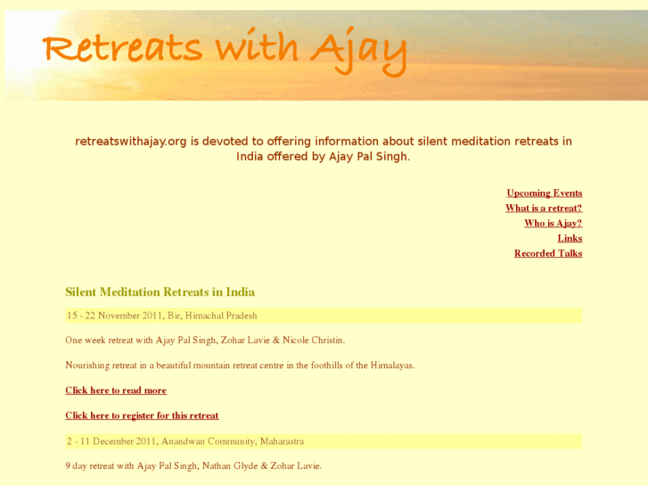 www.retreatswithajay.org