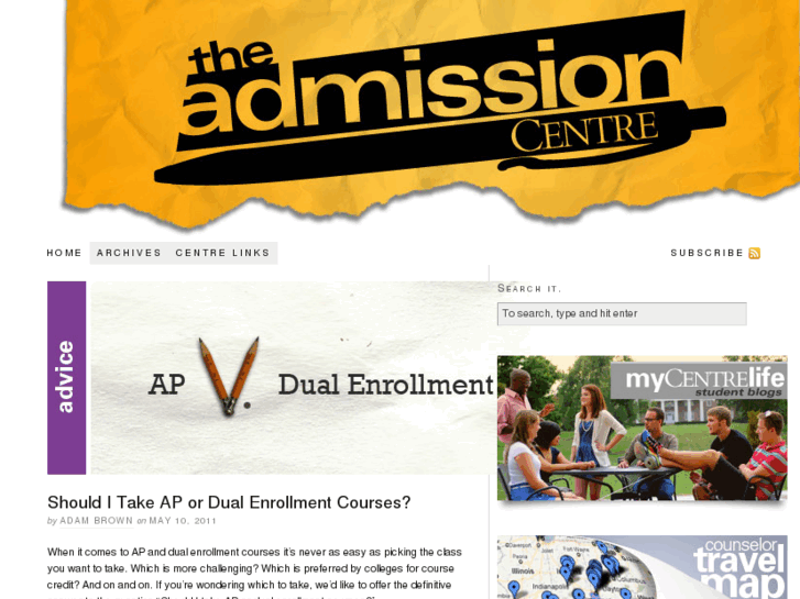 www.theadmissioncentre.com