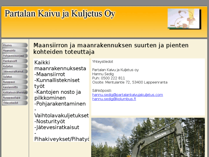 www.partalankaivujakuljetus.com