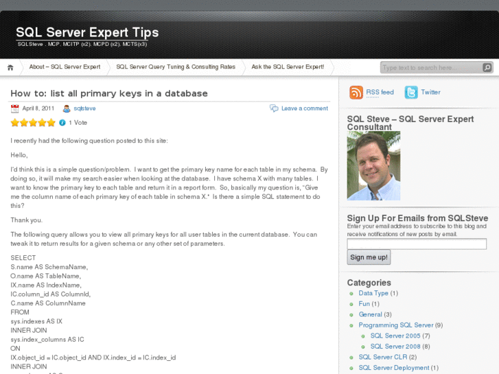 www.sqlsteve.net
