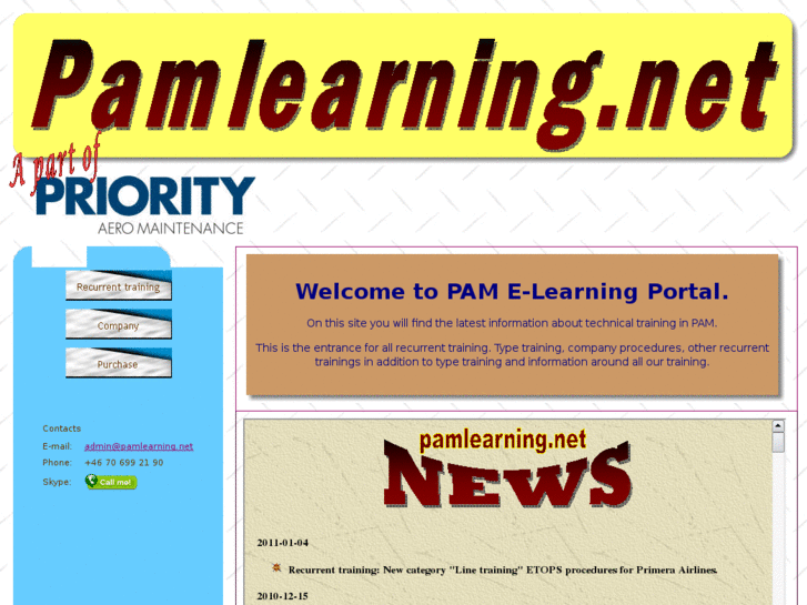 www.pamlearning.net