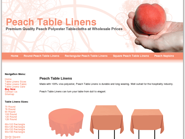 www.peachtablelinens.com