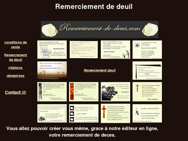 www.remerciement-de-deuil.net
