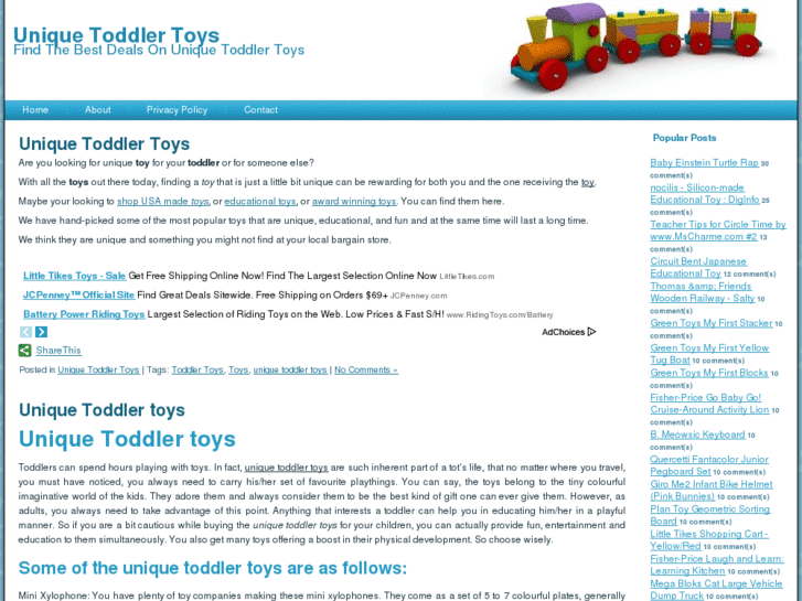 www.uniquetoddlertoys.com