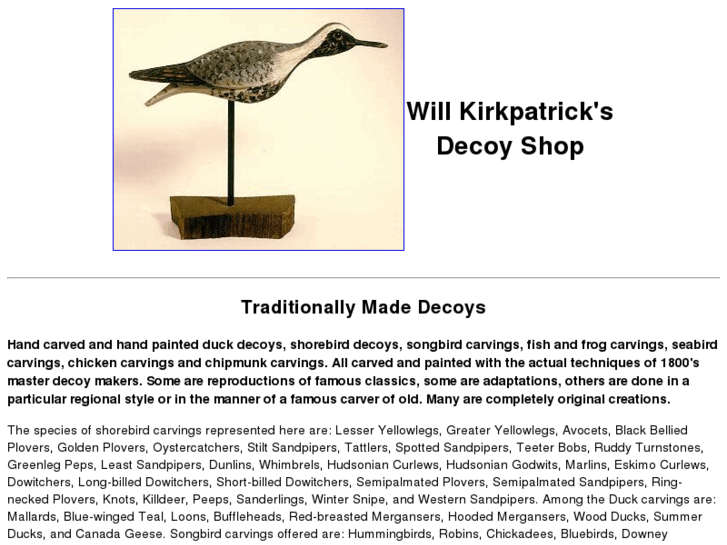 www.kirkpatrickdecoys.com