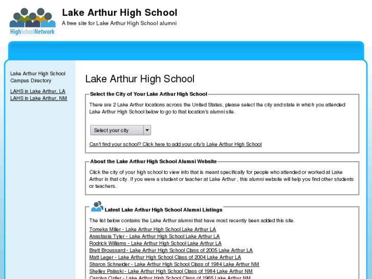 www.lakearthurhighschool.com