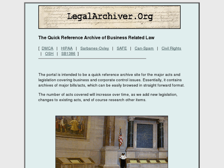 www.legalarchiver.org