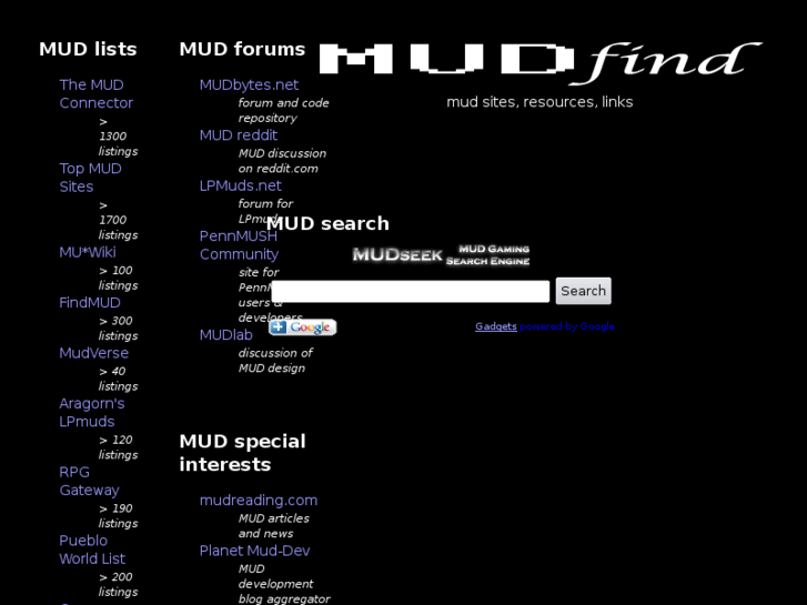 www.mudfind.com