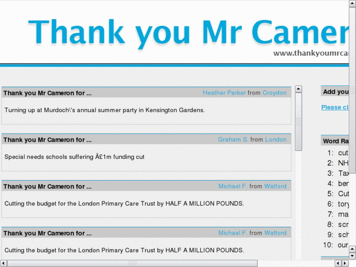 www.thankyoumrcameron.com