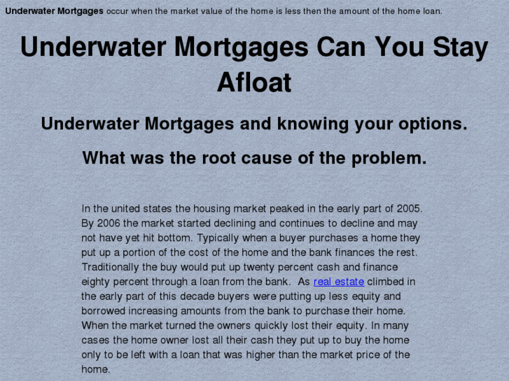 www.underwater-mortgages.com