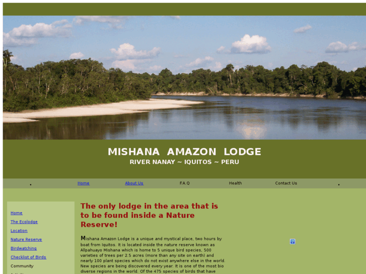 www.mishanaamazonlodge.com