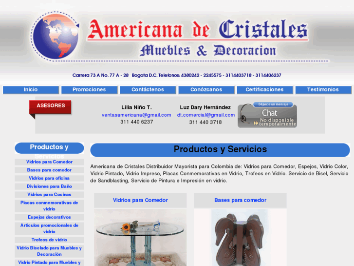 www.americanadecristales.com