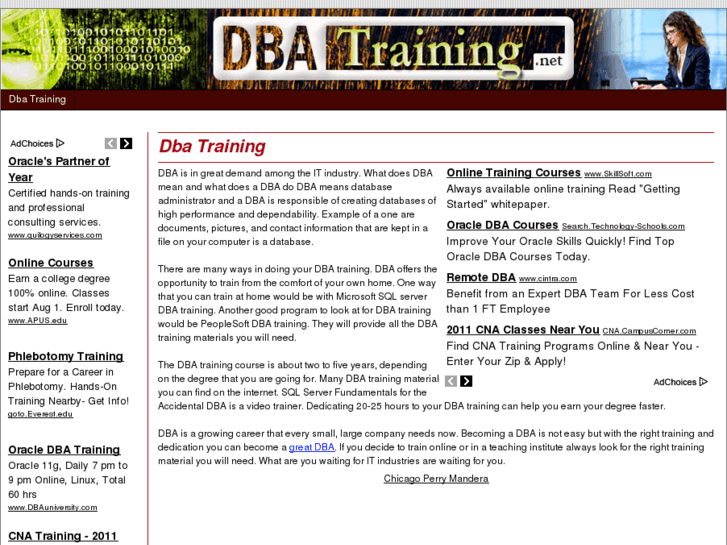 www.dbatraining.net