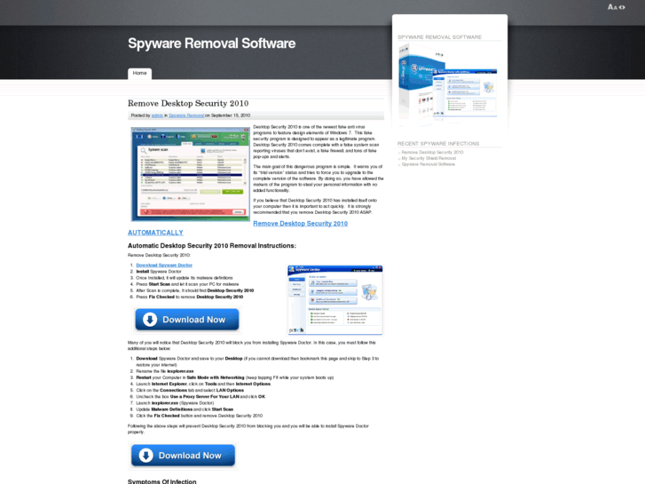 www.spywareandadwareremovalsoftware.org