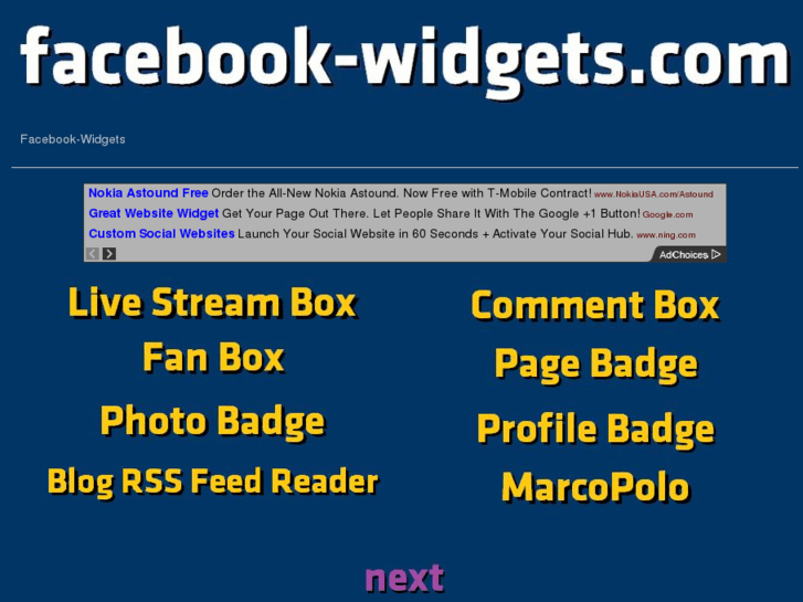 www.facebook-widgets.com