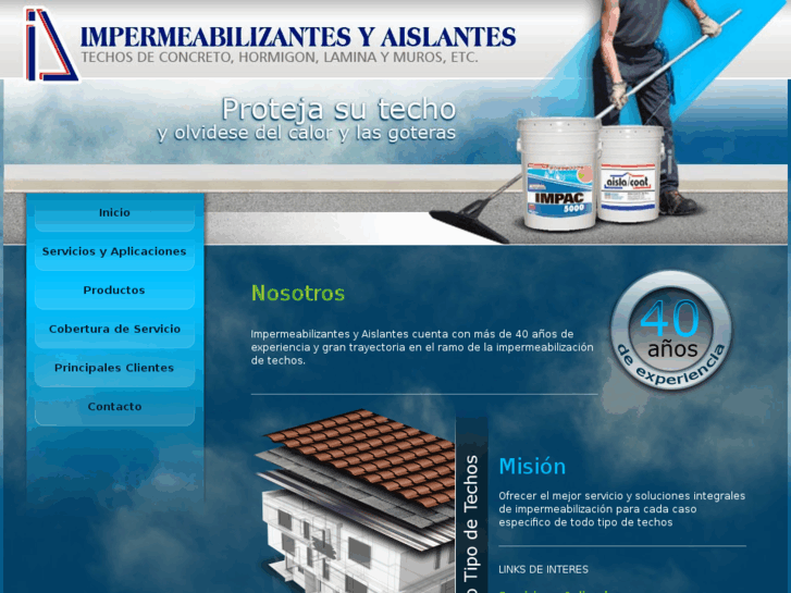 www.impermeabilizantesyaislantes.com