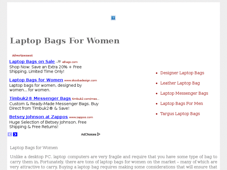 www.laptop-bags-for-women.net