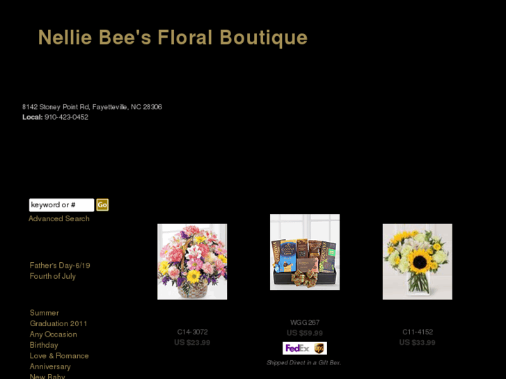 www.nelliebeesflorist.net