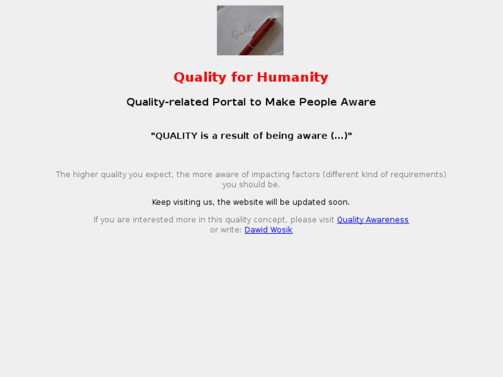 www.qualityforhumanity.com