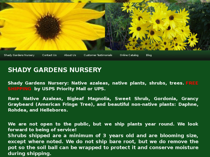 www.shadygardensnursery.com