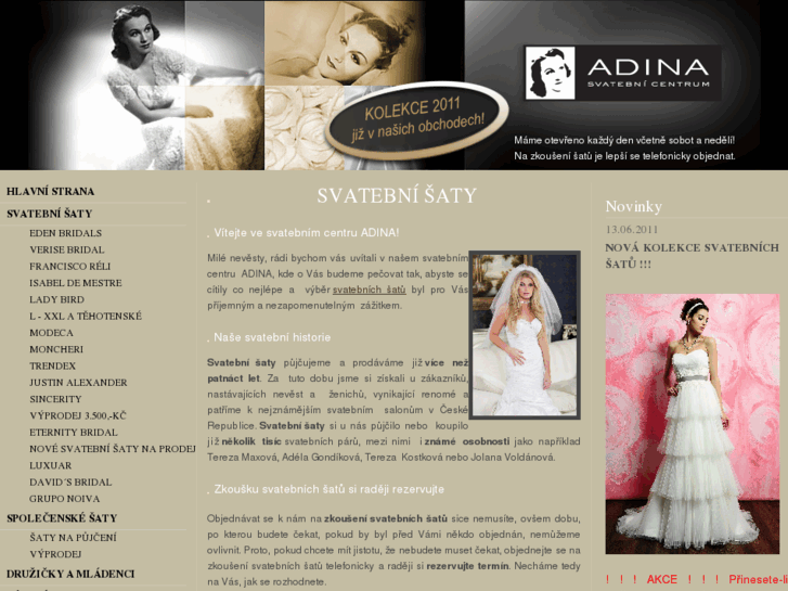 www.svatebni-saty-adina.cz