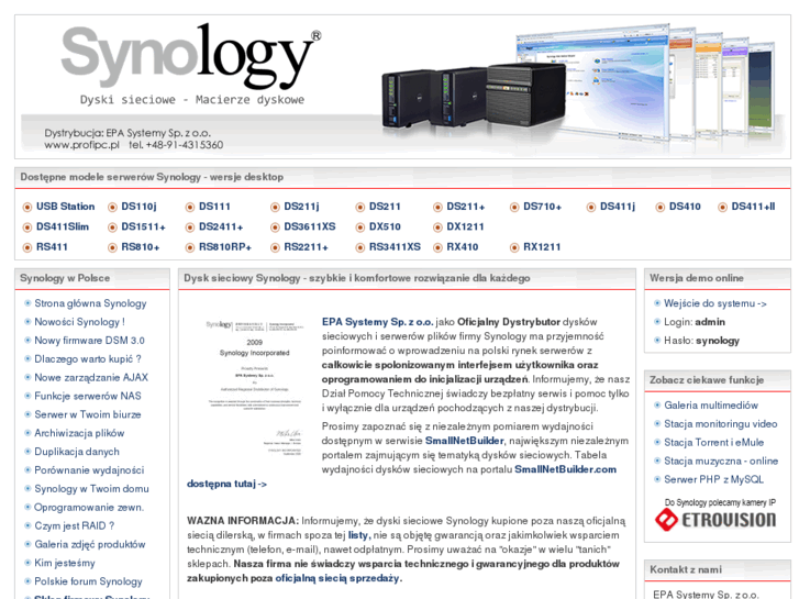 www.synology.com.pl