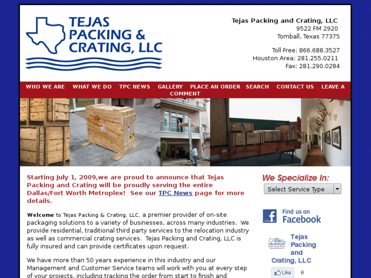 www.tejaspackingandcrating.com