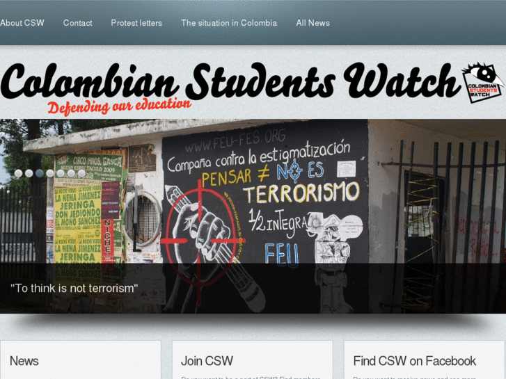 www.colombianstudentswatch.org