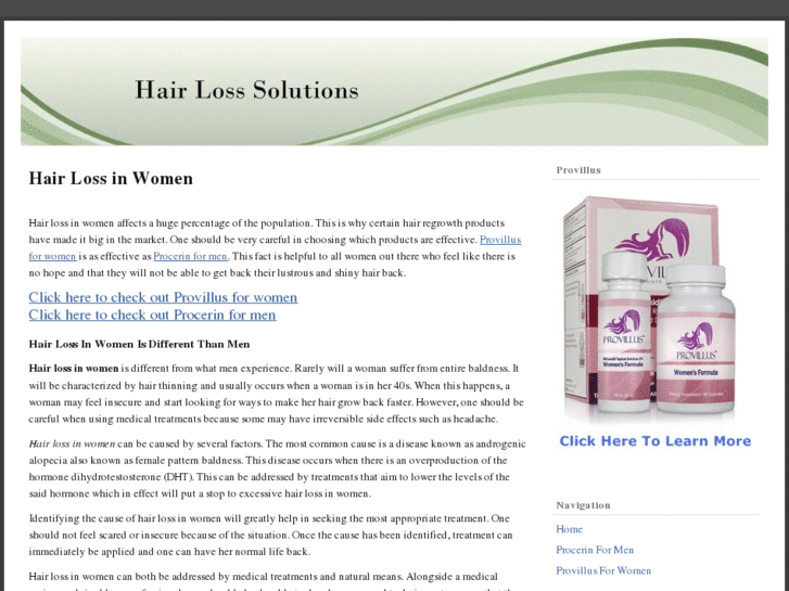 www.hairlossinwomencauses.net