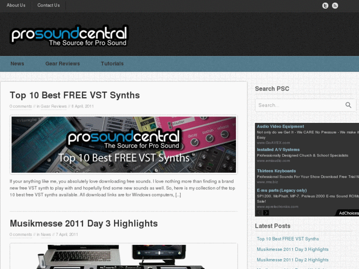 www.prosoundcentral.com